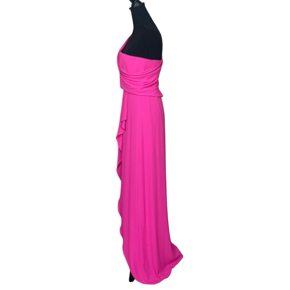 BCBGMaxAzria “Kail” Draped One Shoulder Gown - Picture 4 of 16